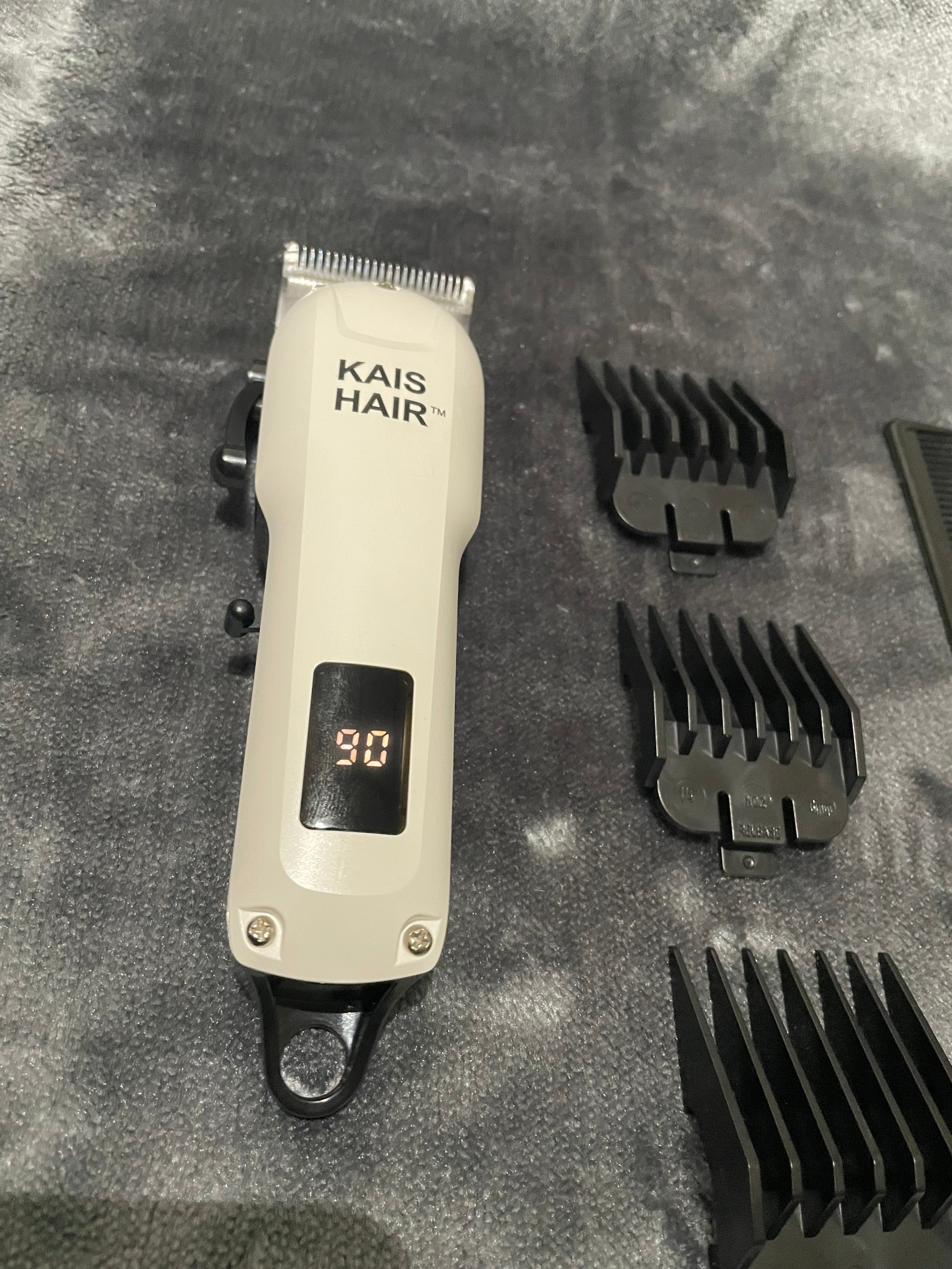 KAIS HAIR™ – Tondeuse Sans Fil Pro à Lame Acier & Écran LCD